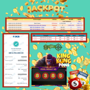 SELAMAT KEPADA MEMBER SEJITU JACKPOT PAUS TOGEL PASARAN KINGKONG4D