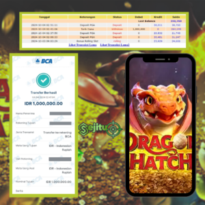 PEMENANG JACKPOT SEJITU GAME DRAGON HATCH PG SOFT