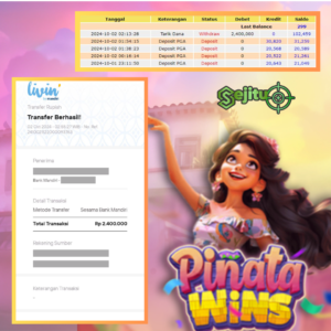 PEMENANG JACKPOT SEJITU GAME PINATA WINS PG SOFT